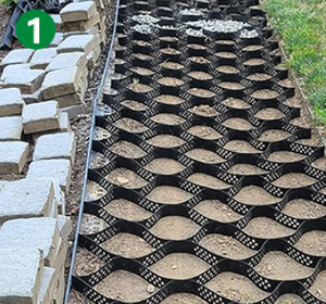GVS Géocellule Flexible en HDPE avec Surface Texturée Garantie 5+ Ans pour Stabilisation de <span class=keywords><strong>Gravier</strong></span> Extérieur et Mur de Soutènement - Product Image 4