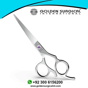 Tijeras de salón de peluquería de corte de pelo de peluquero de borde de maquinilla de afeitar profesional de alta calidad | Tijeras cosméticas - Product Image 4