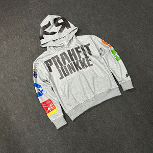 Pull à capuche unisexe personnalisé en gros Sweat à capuche vintage en polyester/coton pour hommes Sweat à capuche homme lourd de haute qualité 500 g/m² - Product Image 2