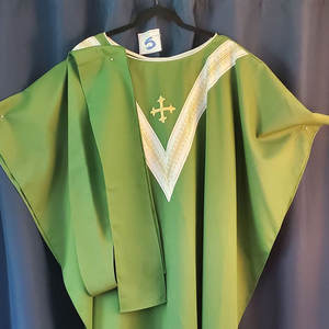 Chasuble semi-gothique verte - Product Image 6