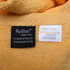 Serviette de piscine 100% coton de luxe, couleur jaune unie, séchage rapide, écologique, haute qualité, style moderne, personnalisable, diverses couleurs unies - Product Image 4