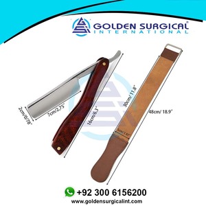 Navaja de Afeitar Recta, Kit de Navaja de Afeitar para Hombre con Estropajo y Estuche, Navaja de Afeitar de Filo Recto Lista para Afeitar, Clásica y Reutilizable - Product Image 2