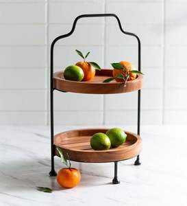 Support de serveur de nourriture en bois de luxe de créateur Table à manger de haute qualité Meilleure vente Décoration intérieure Fête d'occasion - Product Image 5