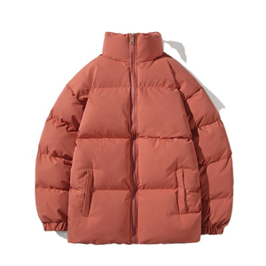 High Quality <b>Men's</b> Winter puffer <b>jacket</b> Custom Stand Collar <b>Casual</b> Outerwear with Canvas Fabric New High Street Style - Product Image 2