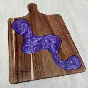 Tabla de Cortar de Madera de Resina Resistente, Hecha con Madera de Acacia y Mango, Diseñada para un Uso Prolongado y un Aspecto Visual Atractivo para la Cocina - Product Image 2