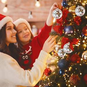 Boules de miroir disco écologiques de 1.57 pouces, décoration de maison et décoration d'arbre de Noël imperméables à bas prix - Product Image 6