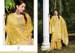 Collection exclusive Heavy Jam Silk Designer Sal-war Suit pour femmes vente en ligne - Product Image 3