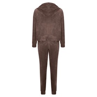 Conjunto de Sudadera y Pantalones Deportivos Casuales Personalizados con Bordado Desgastado y Parches para Mujer