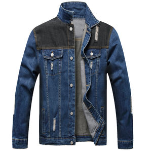 Chaqueta vaquera personalizada para hombre, último diseño con vaqueros de alta calidad, precio al por mayor, Chaquetas vaqueras para hombre, servicio OEM ODM - Product Image 1