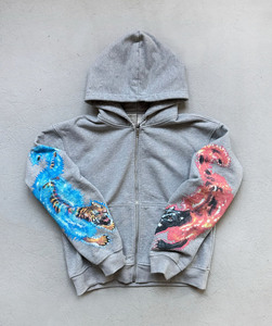 Chándal con estampado de Tigre y pantera para hombre 2025, conjunto de ropa informal personalizada, Sudadera con capucha y pantalones de lana de invierno al por mayor OEM - Product Image 1