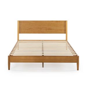 Estructura de cama de teca moderna con cabecero - Product Image 4