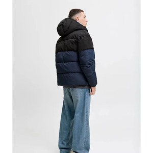 Veste d'hiver épaisse pour homme, imperméable, coupe-vent, respirante, à capuche, avec logo sur le devant, en polyester/laine - Product Image 6