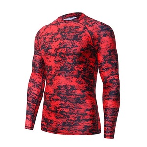 Rashguard personnalisé à sublimation OEM/ODM Fourniture d'usine de spandex/polyester respirant écologique à séchage rapide pour hommes adultes - Product Image 4