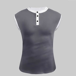 Maillot de sport personnalisé pour homme, stringer, musculation, durable, respirant, avec méthode de tissage tricotée, prix du maillot - Product Image 1