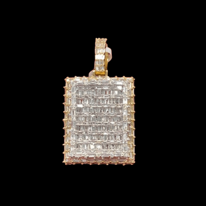 Moissanite diamante lavadora colgante 925 plata esterlina Hip Hop Bling único helado joyería regalo - Product Image 2