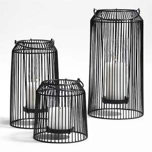 <b>Large</b> Iron <b>Lantern</b> Perfect For Bigger <b>Candles</b> Creating Impressive Display In Homes Patios Gardens And Balconies - Product Image 1