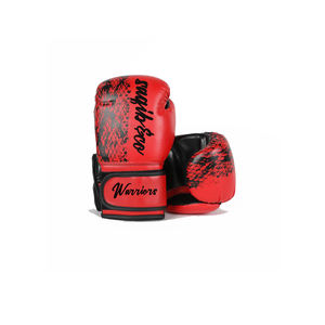 Gants de boxe professionnels en cuir artificiel avec conception personnalisée pour les gants de combat d'entraînement de Muaythai de compétition de combat - Product Image 4