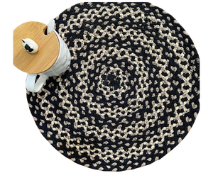 Braided Cotton <b>Placemat</b> Eco Friendly Tableware Dining Mat Handmade Round or <b>Square</b> Wholesale Export Bulk - Product Image 1