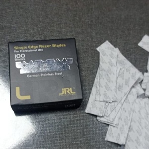 ใบมีดโกนหนวด JRL แบบคมเดียว สีดำ ทำจากสแตนเลสสตีลคุณภาพสูง สำหรับช่างตัดผม - Product Image 4