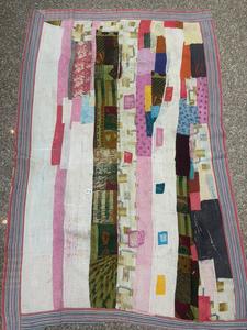 Hand Made 100% Cotton Reversible Kantha Hand Stitched Sustainable Kantha Traditional Vintage Handcrafted Artisanal Kantha - Product Image 6