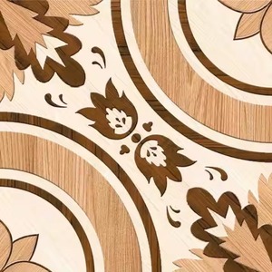 Livre en bois Match 3D Wave Mosaic Wood Tile 30x30cm Intérieur Mur Art Décor Motif - Product Image 6