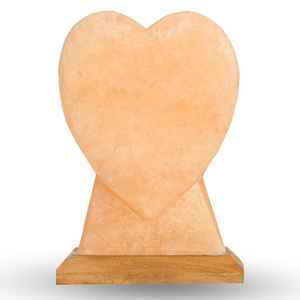 Handmade Natural <b>Heart</b>-Shaped Himalayan Salt Lamp Eco-Friendly Carved Nautical Styles <b>for</b> Home Office Decoration Natural <b>Crafts</b> - Product Image 2
