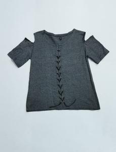 Hauts tricotés wonens t-shirt tricoté 100% coton dames personnalisé imprimé 100% coton doux t-shirt oem fabriqué en inde - Product Image 2