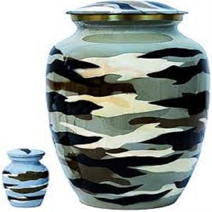 Aluminium Enamel <b>Urns</b> Standard Fancy Designing Round Shape <b>Large</b> Size Enamel <b>Urns</b> Home - Product Image 3