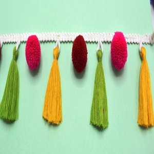 Tassel Trim Customized Tassel <b>Fringe</b> Trim Bulk Supplier and Manufacture by Refratex India Made in India for Best Quality and Low - Product Image 4