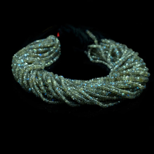 Cuentas facetadas de labradorita natural de calidad AA de 4 mm, piedra preciosa brillante para joyería de piedra - Product Image 5