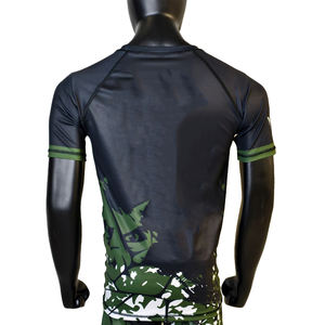 Vente en gros Rash Guard à manches courtes personnalisé UPF Surf Swim Fighting Gear Compression BJJ MMA Shirt Sublimation Printed Breathable - Product Image 2