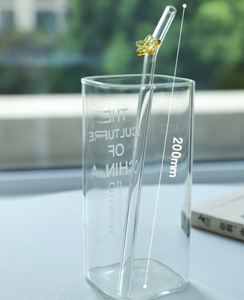 Pajitas de Vidrio de Borosilicato Coloridas y Ecológicas, 100% Seguras para Alimentos, para Cafeterías y Tiendas de Regalos - Product Image 1