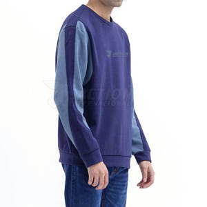 Manches longues hommes sweats taille personnalisée hommes sweats coton polaire gros basiques hommes sweats - Product Image 3