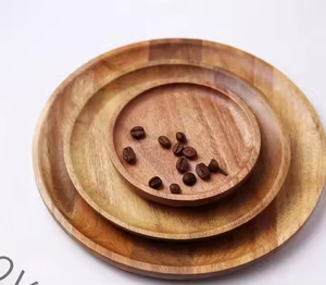 Assiettes à dîner en bois légères Vaisselle en bois biologique - Product Image 5