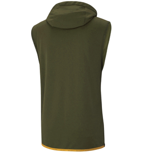 Sweat à capuche pour homme Sweat-shirt unisexe sans manches brodé en molleton de coton - Product Image 4