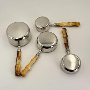 Kitchen Accessories Durable Kitchen Utensils Stainless Steel Measuring Cups Set of 4 with <b>Resin</b> Designer Handle Measuring Cups - Product Image 5