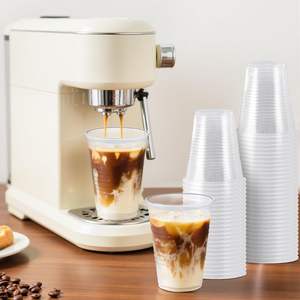 Vasos Desechables de 9oz PET/PLA con Tapas y Pajitas, a Prueba de Fugas, Libres de BPA, Duraderos y Ecológicos para Fiestas, Eventos, Bebidas Frías y Café - Product Image 3