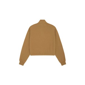 Sudadera informal con cuello embudo y cremallera para mujer, sudadera moderna y versátil con media cremallera y cuello embudo - Product Image 2