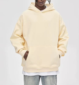 Haute qualité 100% coton hiver brodé polaire pull à capuche respirant coupe-vent anti-boulochage épais Logo personnalisé - Product Image 1