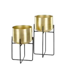 Exigente maceta de diseño martillado 2025 con soporte macetas de metal de alta calidad para decoración de sala de estar - Product Image 6