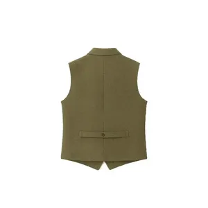 Chaleco de lana vintage con cierre de botones - Product Image 2