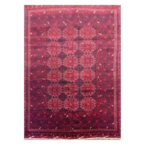 Tapis afghan noué à la main, unique en son genre, 6'5 x 10'3 Afg87 - Product Image 1