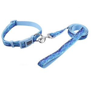 Collar y correa para mascotas tejida de nailon con logotipo personalizado de la mejor calidad con patrón de impresión de características separables decoración de plumas pequeño MOQ - Product Image 4