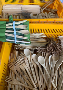 Juego de cubiertos de bambú natural/Juego de cubiertos de bambú ecológico Tenedor de cuchara de bambú con buen precio en Vietnam - Product Image 6