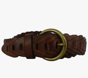 Cinturón de Cuero Genuino de Vaca de Alta Calidad para Hombre, Estilo Occidental RiderTrust, Hebilla de Cobre de Lujo, para Uso Diario, Formal y de Negocios - Product Image 1