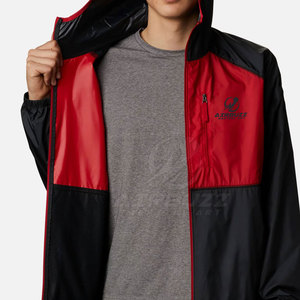 Chaqueta Cortavientos Impermeable para Hombre, Nueva Moda, con Capucha, Cuello Ajustable, Spandex/Poliéster, Servicio OEM de Alta Calidad - Product Image 3