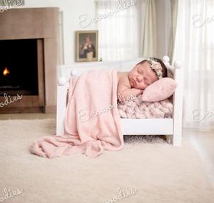 ตะกร้าหวายไม้ไผ่สานน่ารักสำหรับเด็กทารกแรกเกิดอุปกรณ์ประกอบฉากสำหรับถ่ายรูปเด็กแรกเกิด - Product Image 1