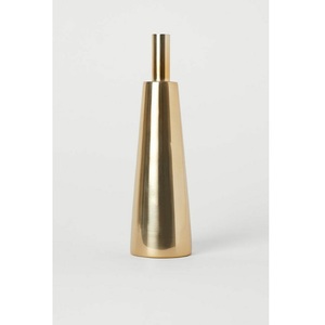 Florero de Metal dorado moderno de aluminio, diseño único para decoración de restaurante de boda, floreros al por mayor - Product Image 6