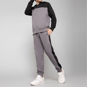 Conjuntos de 2 piezas de moda Chaqueta y pantalones con capucha y cremallera de manga larga Ropa para niños Chándales Ropa deportiva - Product Image 3