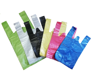 ถุงเสื้อยืด HDPE ใส รีไซเคิลได้ ปรับแต่งได้ พร้อมหูหิ้ว สำหรับบรรจุผักผลไม้ อาหาร ใช้ในซูเปอร์มาร์เก็ต รับทำโลโก้ตามสั่ง - Product Image 5